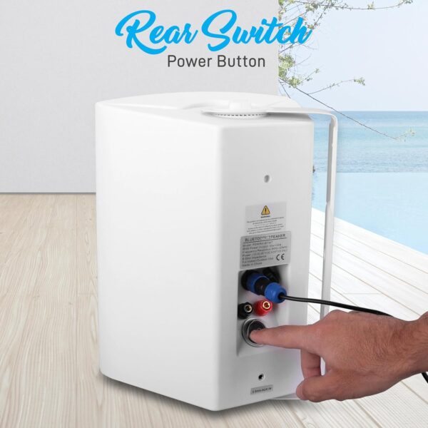 Wall Mount Waterproof Speaker System for Indoor or Outdoor Wireless Bluetooth Surround Sound System - Image 6